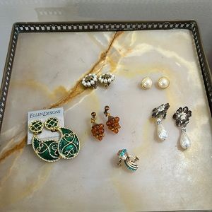 Lot of Vintage Clip-on Earrings!